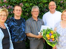 V.l.n.r.: Inge Langhorst, Eckart Roese, Michael Köver, Gerd Langhorst, Dr. Sabine Eyting