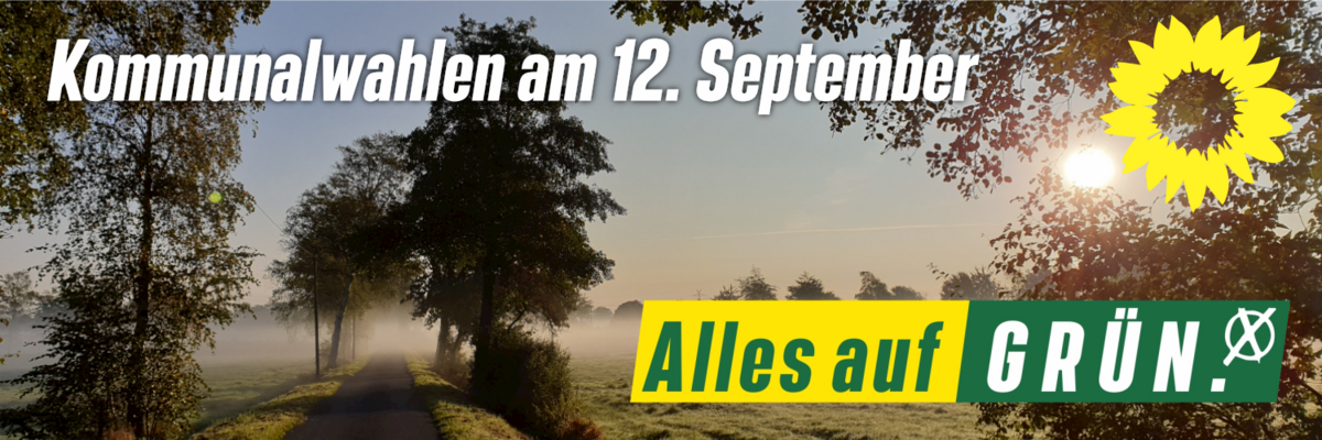 Kommunalwahlen am 12. September: Alles auf GRÜN.